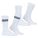 Esprit White Tennis Stripe 2 Pack Socks