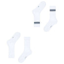 Esprit White Tennis Stripe 2 Pack Socks