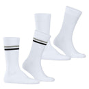 Esprit White Tennis Stripe 2 Pack Socks