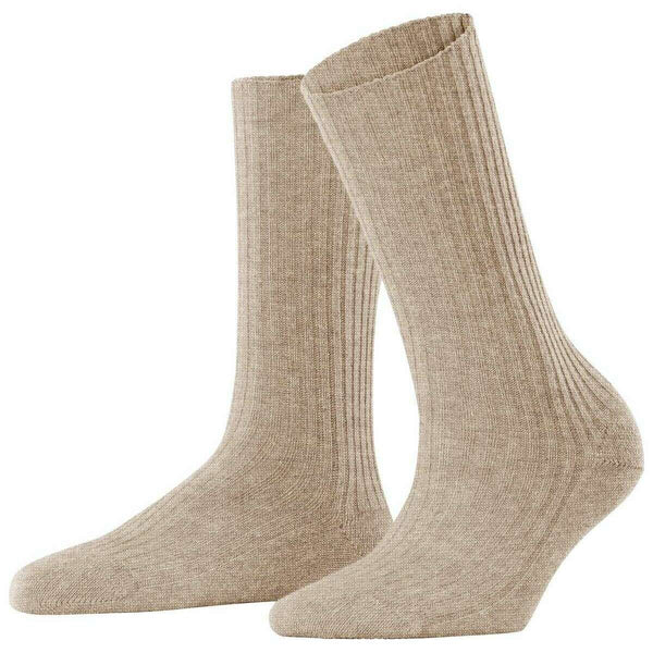 Falke Beige Cosy Wool Boot Socks
