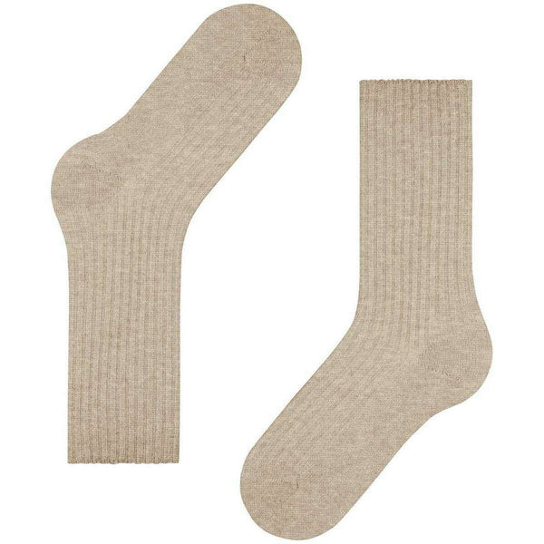 Falke Beige Cosy Wool Boot Socks