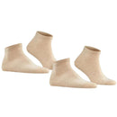 Falke Beige Happy 2 Pack Sneaker Socks