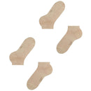 Falke Beige Happy 2 Pack Sneaker Socks