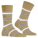 Falke Beige Marina Stripe Socks