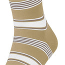 Falke Beige Marina Stripe Socks