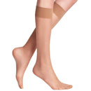 Falke Beige Seidenglatt 15 Denier Knee High Socks