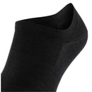 Falke Black Climawool No Show Socks
