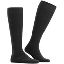 Falke Black Lhasa Rib Knee High Socks
