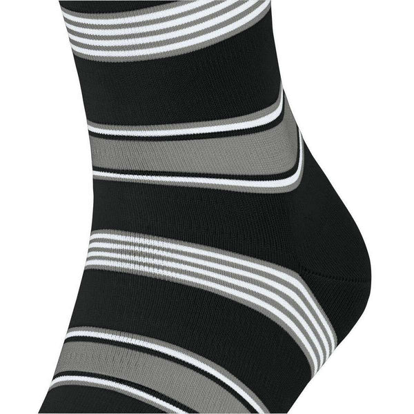 Falke Black Marina Stripe Socks