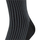 Falke Black Oxford Stripe Knee High Socks
