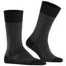 Falke Black Oxford Stripe Socks