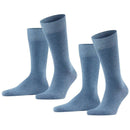 Falke Blue Happy 2 Pack Socks
