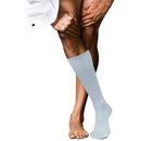 Falke Blue No 13 Finest Piuma Cotton Knee High Socks