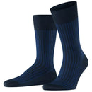 Falke Blue Oxford Stripe Socks