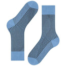 Falke Blue Oxford Stripe Socks