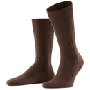 Falke Brown Lhasa Rib Socks