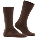 Falke Brown Lhasa Rib Socks