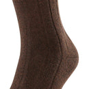 Falke Brown Lhasa Rib Socks