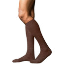 Falke Brown No 6 Finest Merino Wool and Silk Knee High Socks