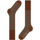 Falke Brown Oxford Stripe Knee High Socks