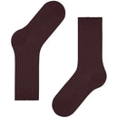 Falke Burgundy Cosy Wool Boot Socks