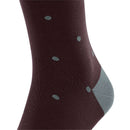 Falke Burgundy Dot Knee High Socks