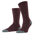 Falke Burgundy Dot Socks
