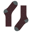 Falke Burgundy Dot Socks