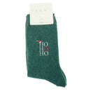 Falke Green Cosy Wool Ho Ho Ho Socks