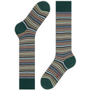 Falke Green Microblock Knee High Socks