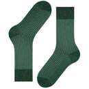Falke Green Oxford Stripe Socks