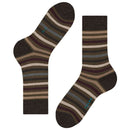 Falke Green Tinted Stripe Socks