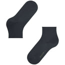 Falke Grey Cotton Touch Short Socks