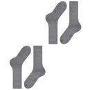 Falke Grey Happy 2 Pack Socks