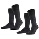 Falke Grey Happy 2 Pack Socks