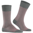 Falke Grey Oxford Stripe Socks
