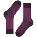 Falke Lilac Oxford Stripe Socks