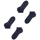 Falke Navy Happy 2 Pack Sneaker Socks