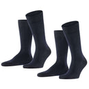 Falke Navy Happy 2 Pack Socks