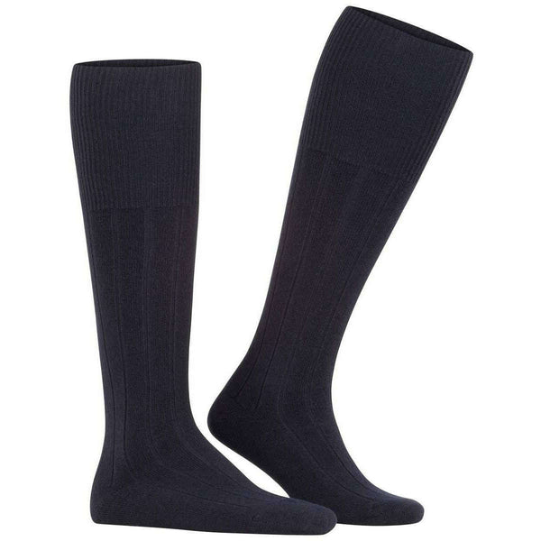 Falke Navy Lhasa Rib Knee High Socks