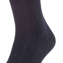 Falke Navy Lhasa Rib Knee High Socks