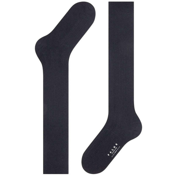Falke Navy Lhasa Rib Knee High Socks