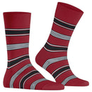 Falke Red Marina Stripe Socks