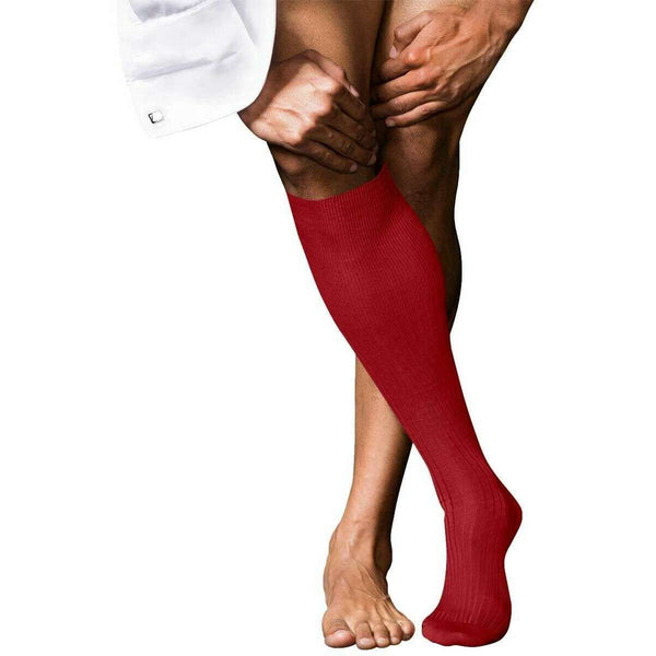 Falke Red No 10 Pure Fil d´Écosse Knee High Socks