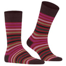 Falke Red Tinted Stripe Socks