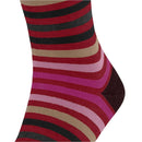 Falke Red Tinted Stripe Socks