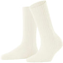 Falke White Cosy Wool Boot Socks