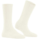 Falke White Cosy Wool Boot Socks
