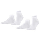 Falke White Happy 2 Pack Sneaker Socks