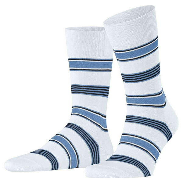 Falke White Marina Stripe Socks